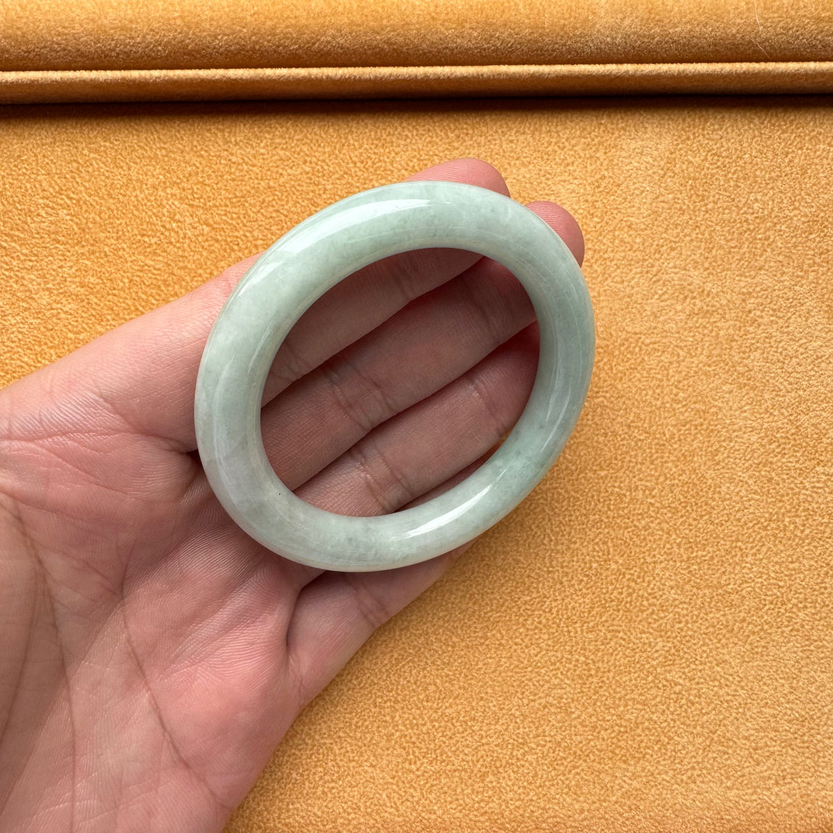 51.9mm Light Green Jade Bangle Bracelet