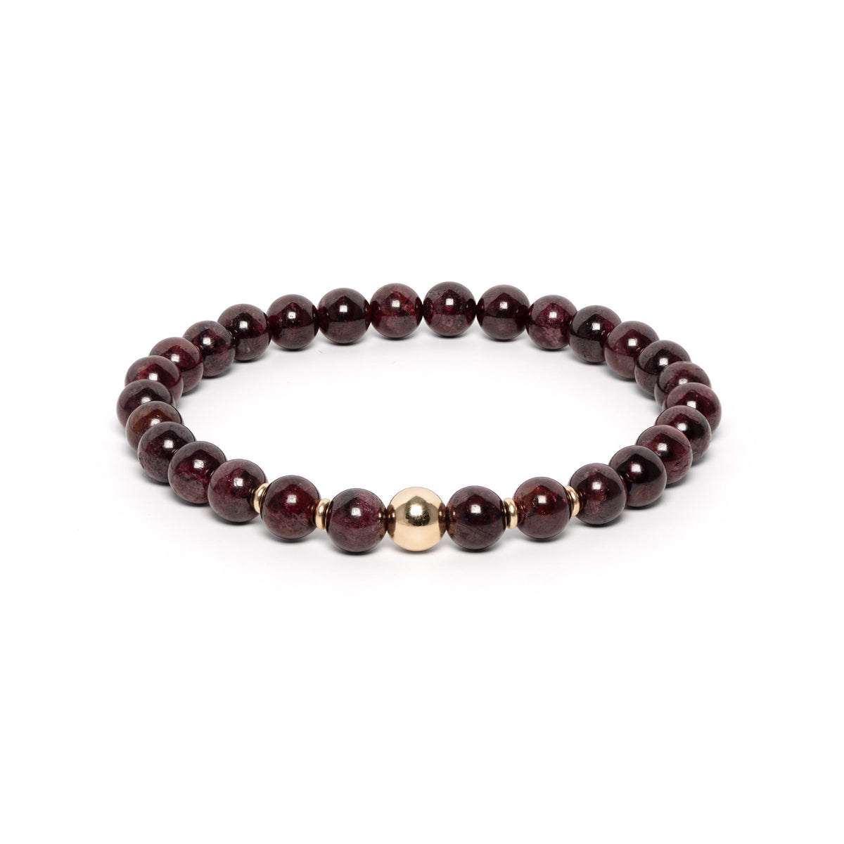The Solitaire Bracelet with Garnet