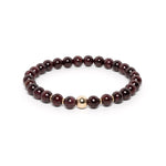 The Solitaire Bracelet with Garnet
