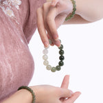 The Classic Bracelet with Gradient Nephrite Jade