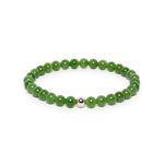 The Solitaire Bracelet with Green Hetian Nephrite Jade