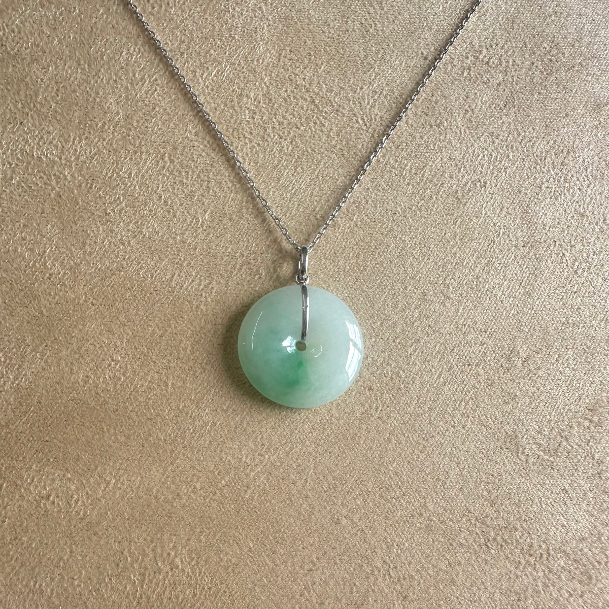 Kandy Disc Classic Jade Pendant - Green