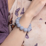 The Classic Bracelet with Lavender Burmese Jadeite
