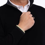 The Classic Barrel Bracelet with Pale Green Hetian Nephrite Jade