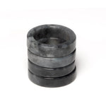 Sereniti Flat Ring in Grey and Black Burmese Jadeite Jade