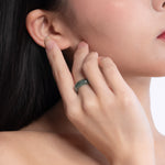 Tranquiliti Green Jadeite Jade Ring