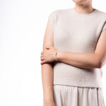 Wealth Harmony Jade Bracelet with 999 Pure Gold Pixiu