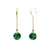 Forest Echo Jadeite Disc Earrings – Green Jade in 18K Yellow or White Gold