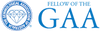 Logo of the GAA, gemological association of Australia. The logo reads fellow of the GAA.