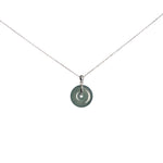 Kandy Disc Classic Jade Pendant - Icy Deep Green
