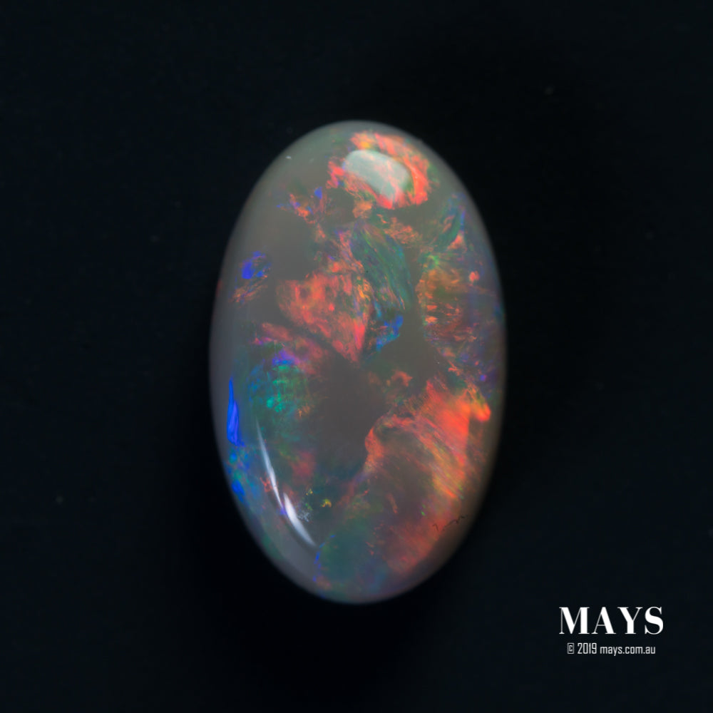 1.33ct Semi Black Australian Opal Lighting Ridge - MAYS