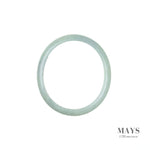 55mm Green Burmese Jadeite Jade Bangle Bracelet - MAYS