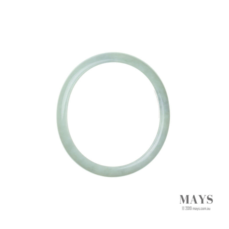 55mm Green Burmese Jadeite Jade Bangle Bracelet - MAYS