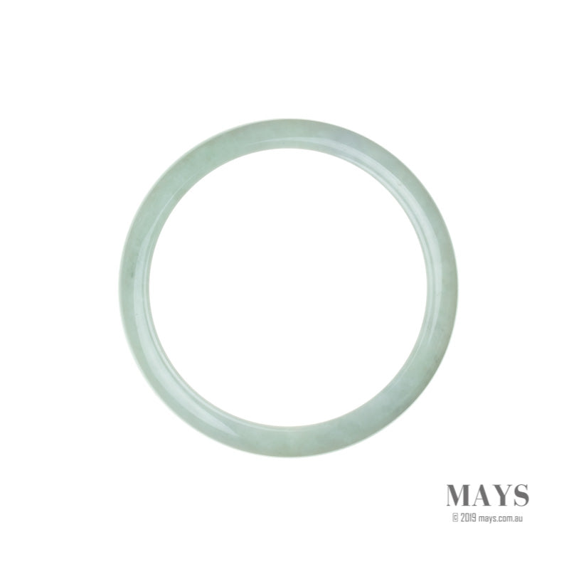 60mm Green Burmese Jadeite Jade Bangle Bracelet - MAYS