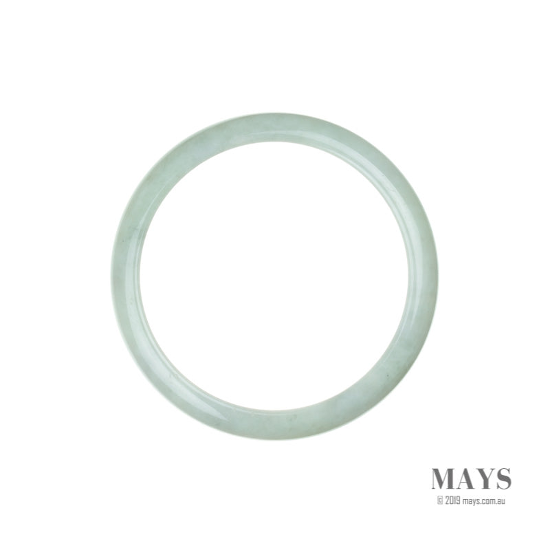 60mm Green Burmese Jadeite Jade Bangle Bracelet - MAYS