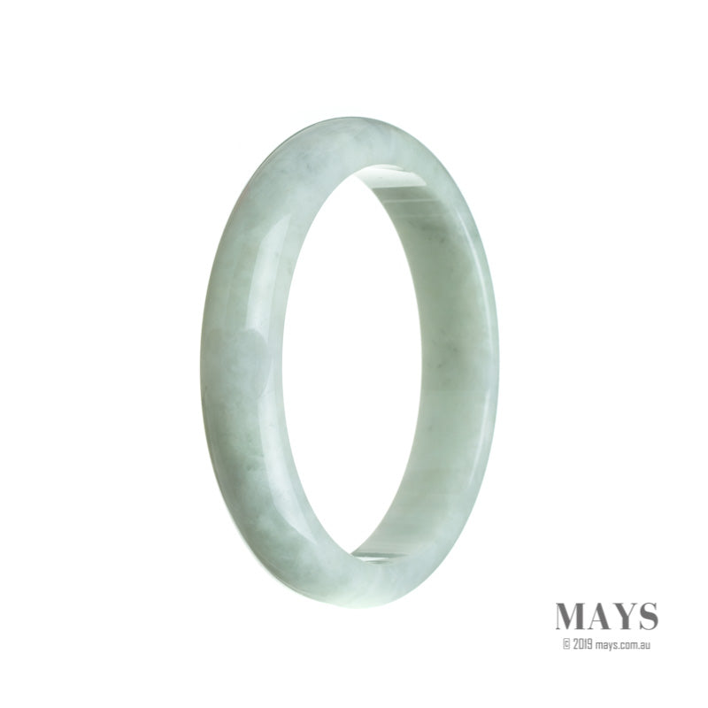 60mm Green Burmese Jadeite Jade Bangle Bracelet - MAYS