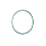 Real Grade A Pale green with a hint of Lavender Traditional Jade Bracelet - 57mm Oval