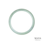 60mm Green Burmese Jadeite Jade Bangle Bracelet - MAYS
