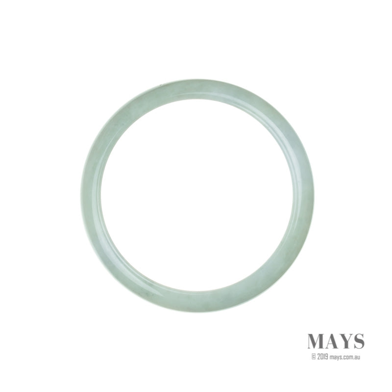 60mm Green Burmese Jadeite Jade Bangle Bracelet - MAYS