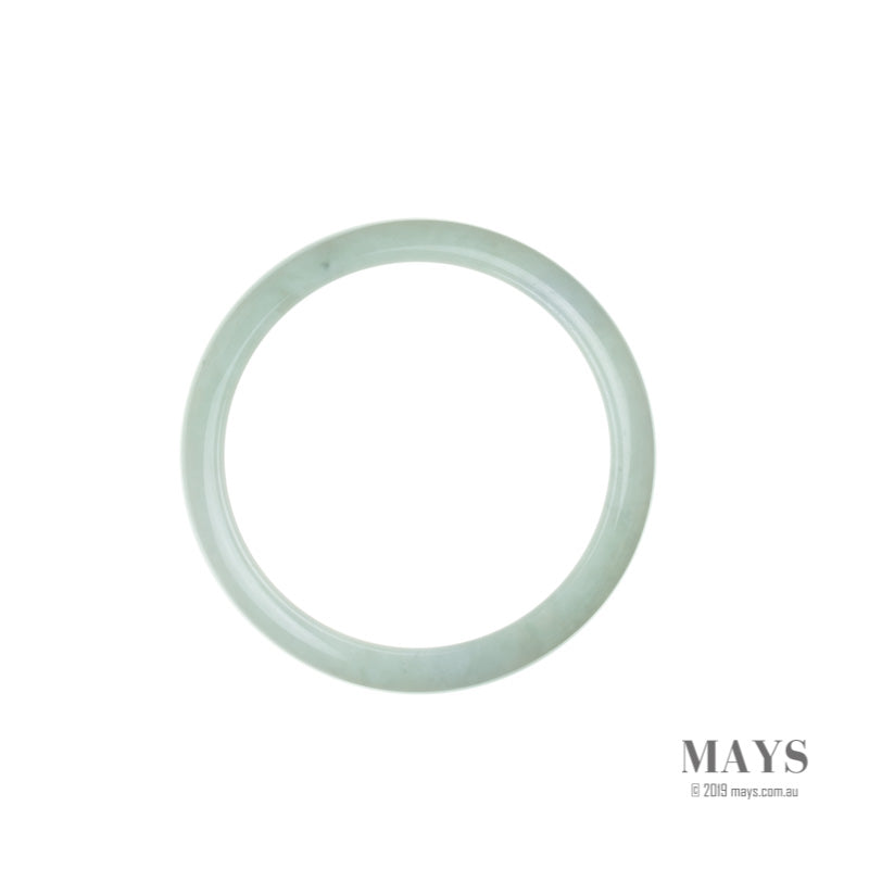 54mm Green Burmese Jadeite Jade Bangle Bracelet - MAYS