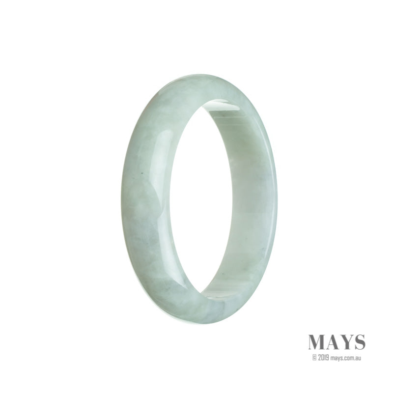 54mm Green Burmese Jadeite Jade Bangle Bracelet - MAYS