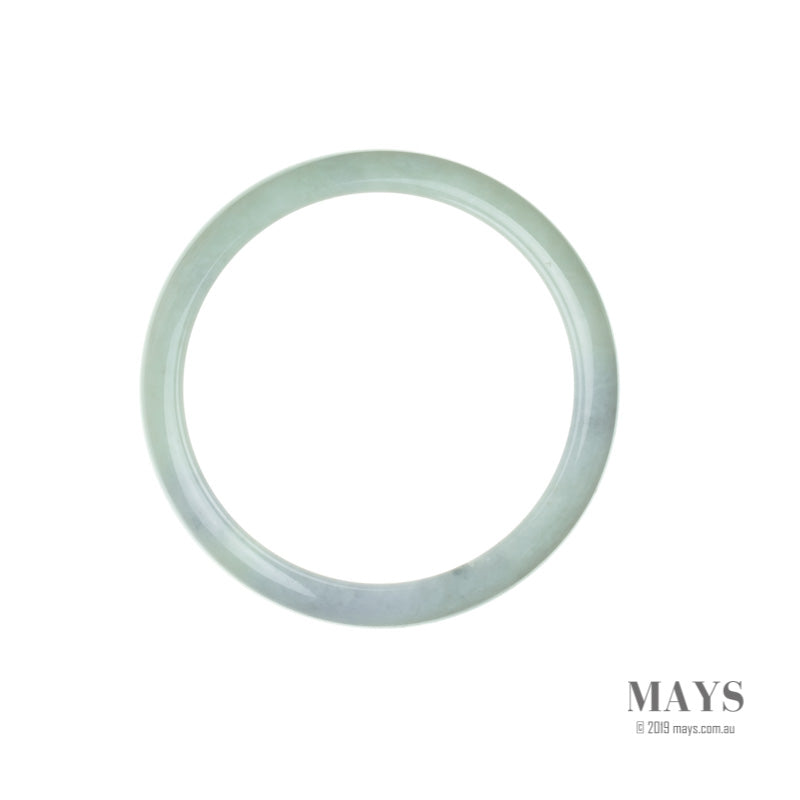 60mm Green, Lavender Burmese Jadeite Jade Bangle Bracelet - MAYS