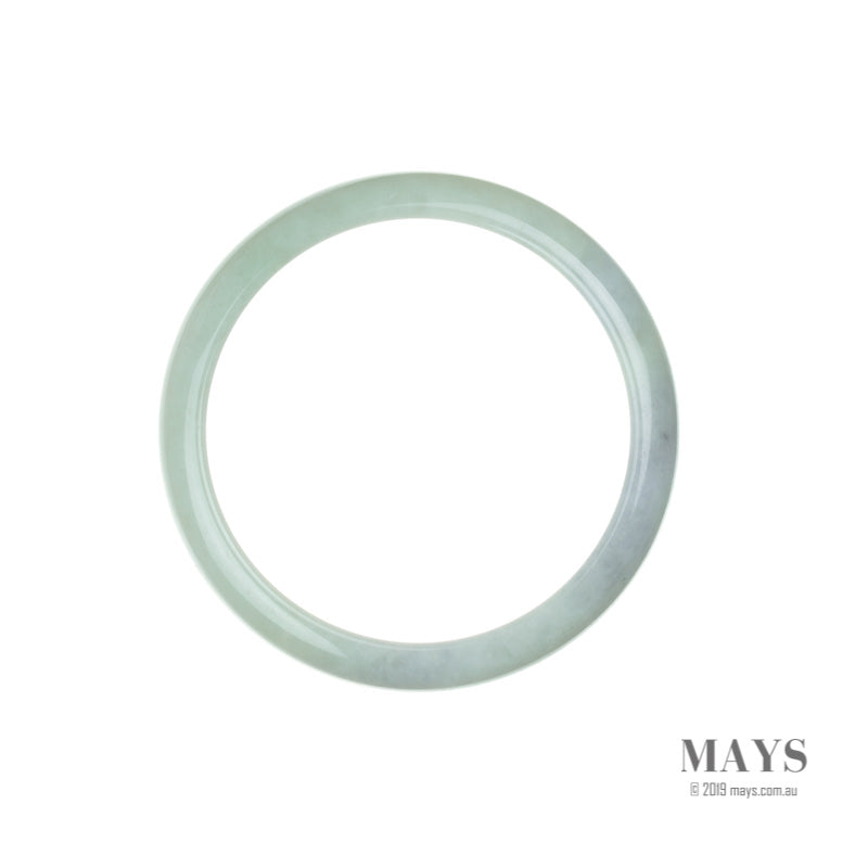 60mm Green, Lavender Burmese Jadeite Jade Bangle Bracelet - MAYS