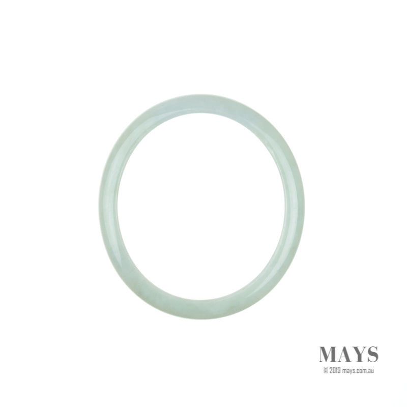 56mm Green, Lavender Burmese Jadeite Jade Bangle Bracelet - MAYS