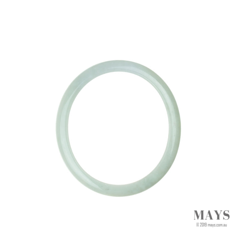 56mm Green, Lavender Burmese Jadeite Jade Bangle Bracelet - MAYS