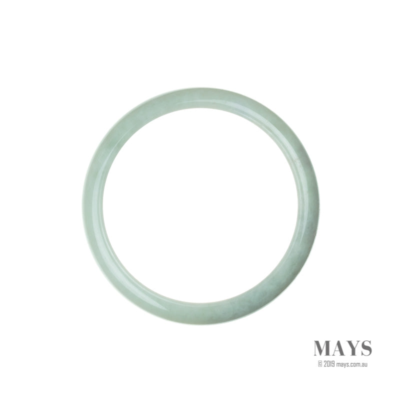 60mm Green Burmese Jadeite Jade Bangle Bracelet - MAYS