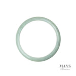 60mm Green Burmese Jadeite Jade Bangle Bracelet - MAYS