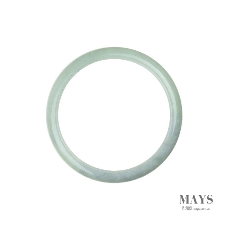 60mm Green Burmese Jadeite Jade Bangle Bracelet - MAYS