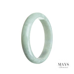 60mm Green Burmese Jadeite Jade Bangle Bracelet - MAYS