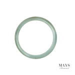 57mm Green Burmese Jadeite Jade Bangle Bracelet - MAYS