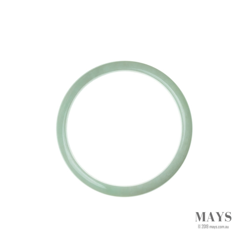 56mm Green Burmese Jadeite Jade Bangle Bracelet - MAYS