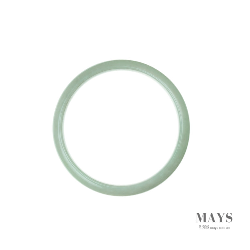 56mm Green Burmese Jadeite Jade Bangle Bracelet - MAYS