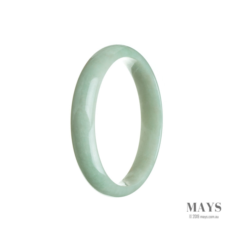 56mm Green Burmese Jadeite Jade Bangle Bracelet - MAYS