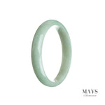 56mm Green Burmese Jadeite Jade Bangle Bracelet - MAYS
