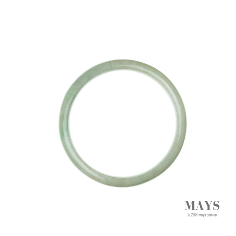55mm Green Burmese Jadeite Jade Bangle Bracelet - MAYS