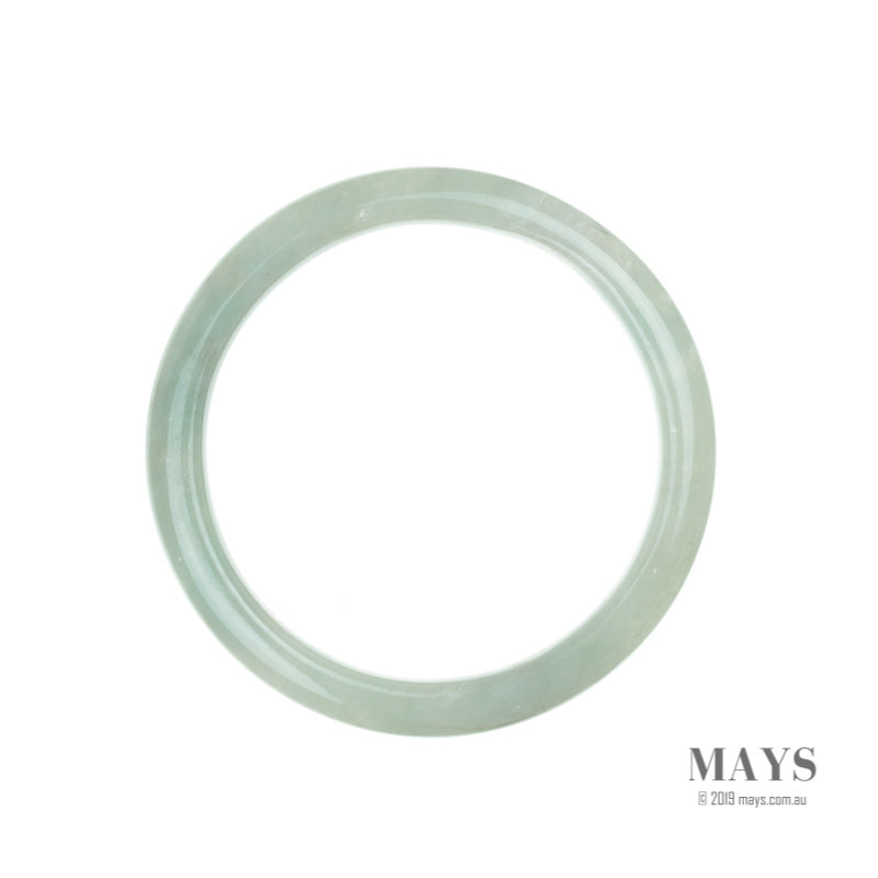 64mm Green Burmese Jadeite Jade Bangle Bracelet - MAYS