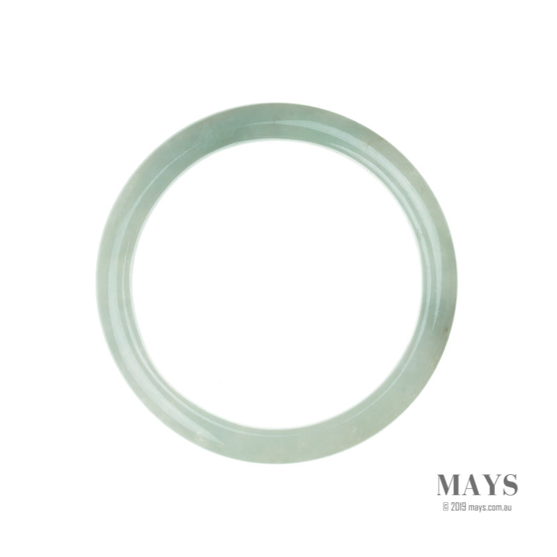 64mm Green Burmese Jadeite Jade Bangle Bracelet - MAYS