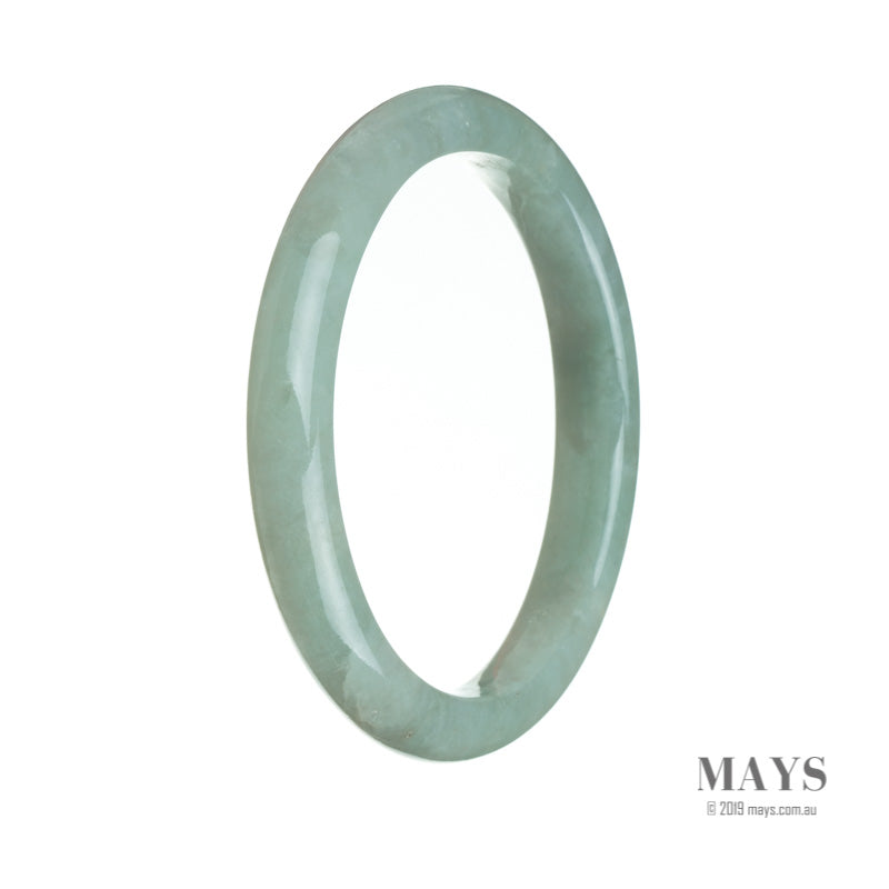 64mm Green Burmese Jadeite Jade Bangle Bracelet - MAYS