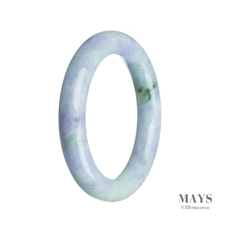 57mm Lavender Burmese Jadeite Jade Bangle Bracelet - MAYS