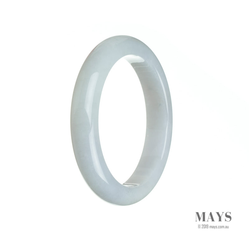 56mm Lavender Burmese Jadeite Jade Bangle Bracelet - MAYS