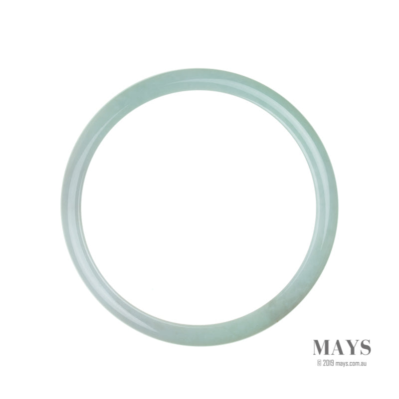 72mm Green, Lavender Burmese Jadeite Jade Bangle Bracelet - MAYS