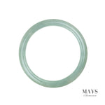 64mm Green Burmese Jadeite Jade Bangle Bracelet - MAYS