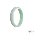 53mm Green Burmese Jadeite Jade Bangle Bracelet - MAYS
