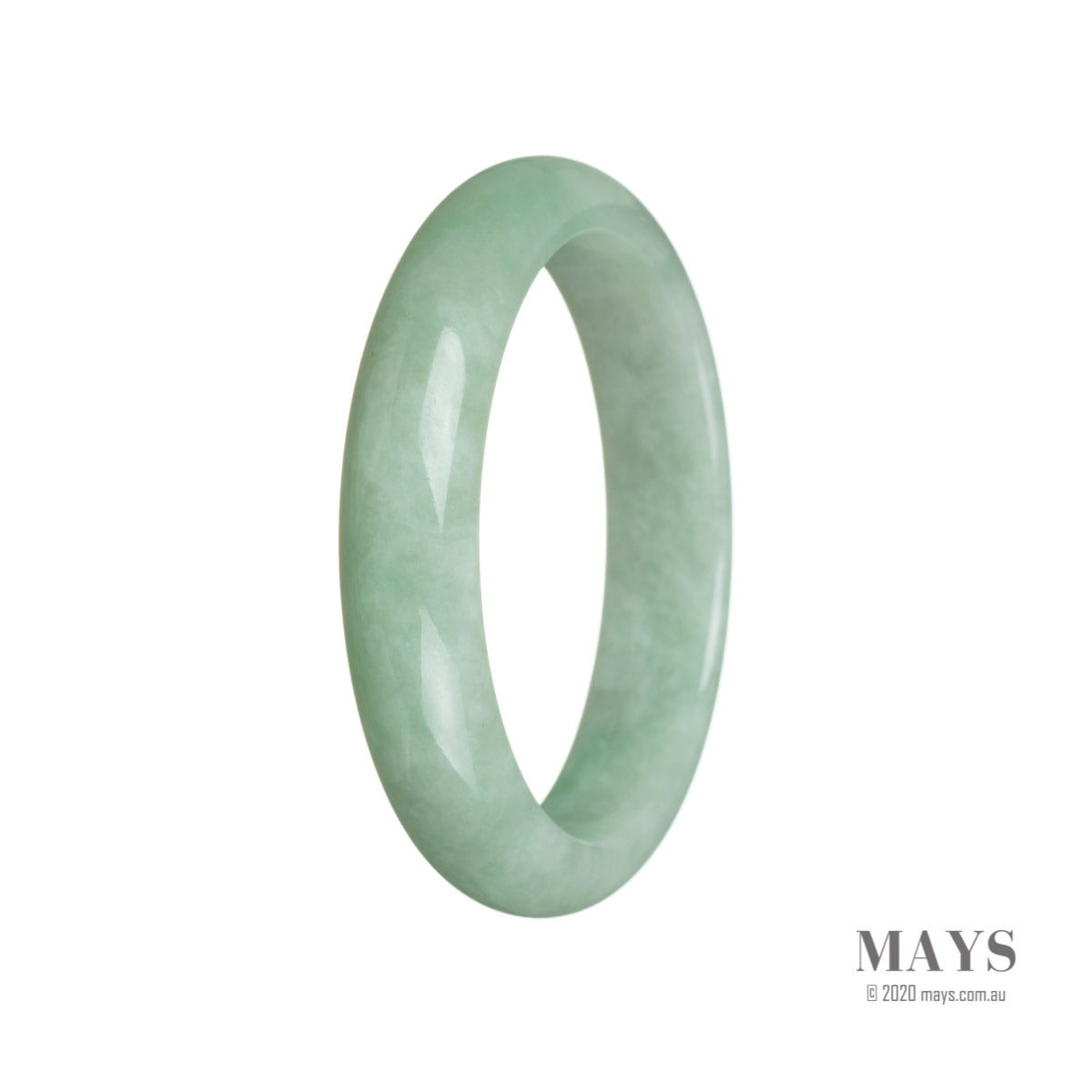 59mm Grade A Jadeite Jade Bangle - MAYS