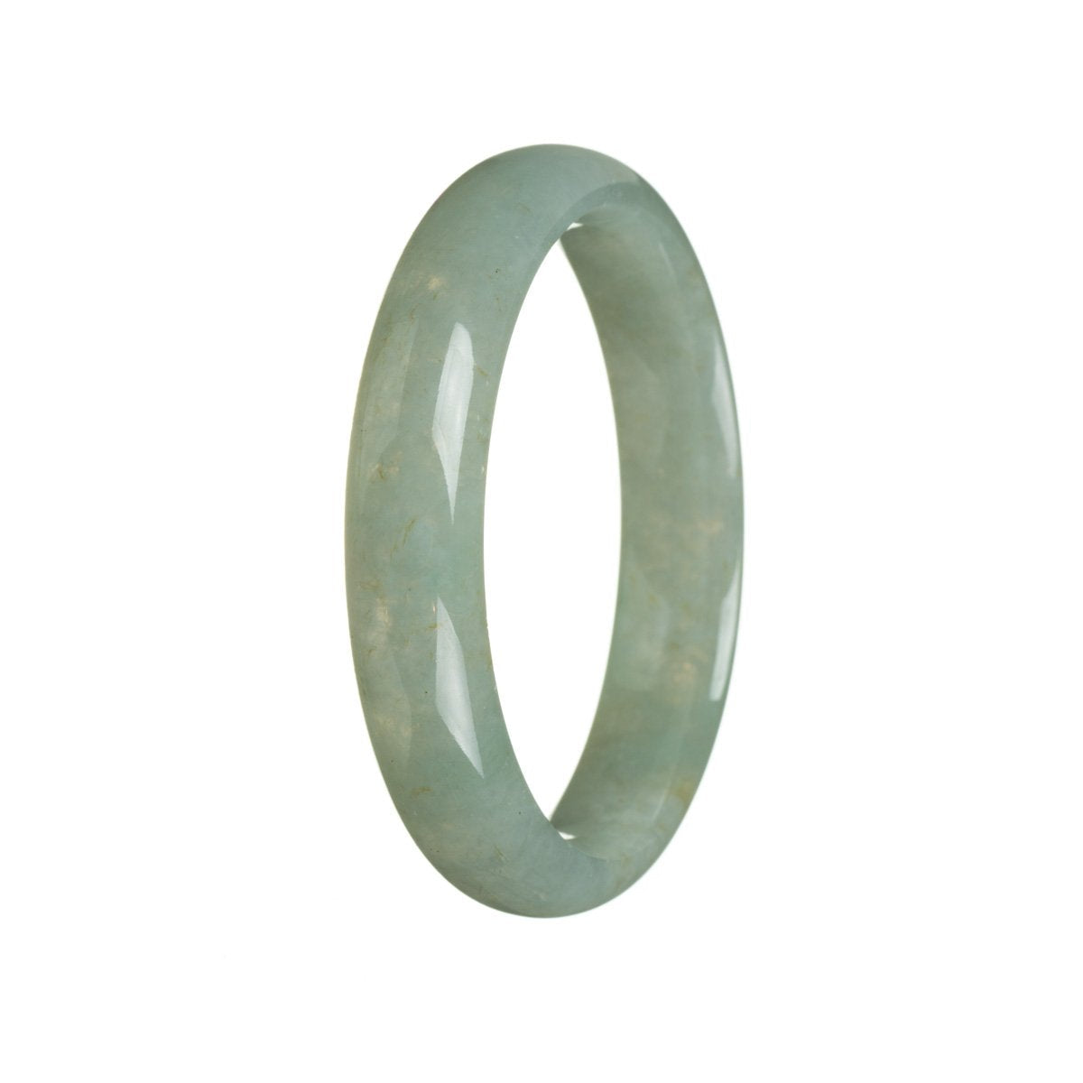 56mm Grade A Jadeite Jade Bangle - MAYS