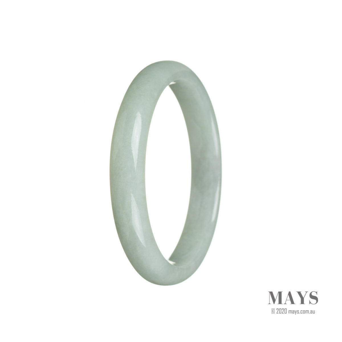 57mm Grade A Jadeite Jade Bangle - MAYS
